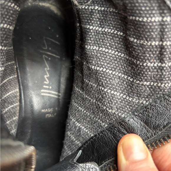 Vintage Italian Leather Ankle Boots— zip front & lace back - Picture 5 of 5